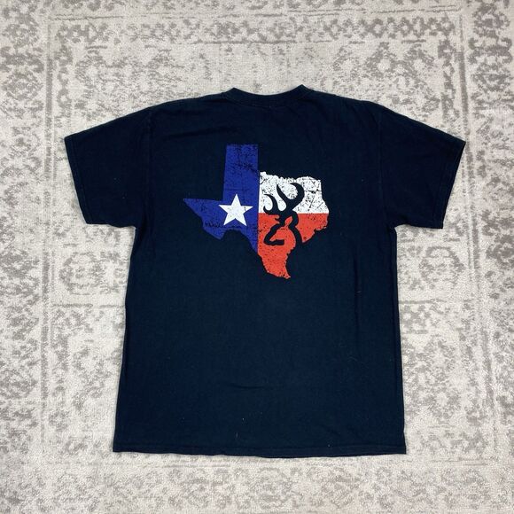 Browning T Shirt Arms Company Texas Red White & Blue USA Print Mens Size Large - Picture 1 of 5